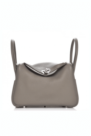[에르메스] 린디 26cm Clemence/ Gris Etain - Silver
