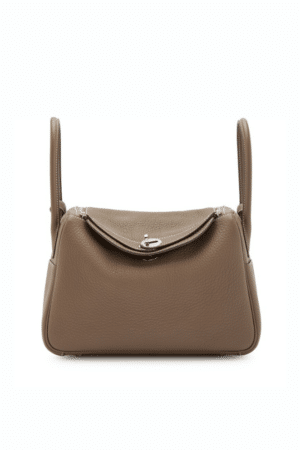 [에르메스] 린디 26cm Clemence/ Etoupe - Silver