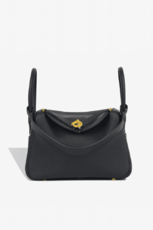 [에르메스] 린디 26cm Taurillon Clemence/ Noir - Gold