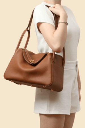 [에르메스] 린디 30cm Taurillon Clemence/ Gold - Gold