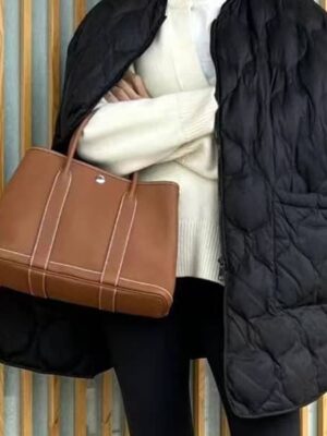 [에르메스] 가든파티 30 /36cm Gold Negonda 핸드백