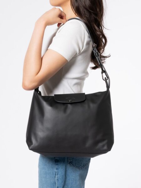 [롱샴] 르 플리아쥬 엑라 레더 미디엄 숄더백 (9 COLOR)