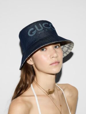 [구찌] 레이저 데님 버킷 모자 8030423HA5W4000 (2 COLORS)