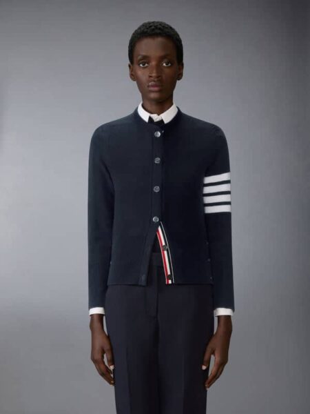 [톰브라운] 루나 뉴이어 울 4-바 인타르시아 가디건(여성용)