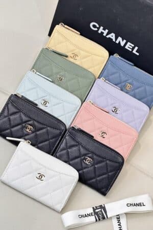 [샤넬] 클래식 캐비어 지퍼 카드지갑 AP3179 (9 COLORS)