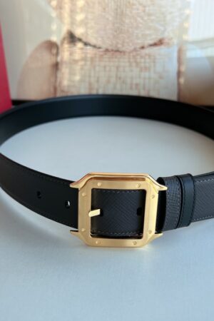 [까르띠에] 산토스 드 까르띠에 리버서블 가죽 벨트 35mm