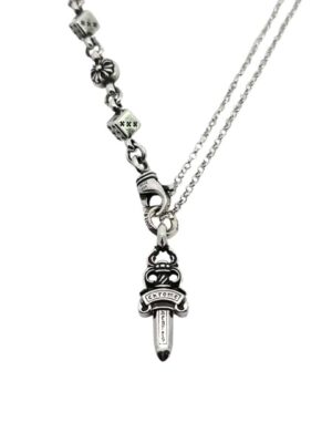 [크롬 하츠] 단검 스몰 크로스 - 체인 목걸이