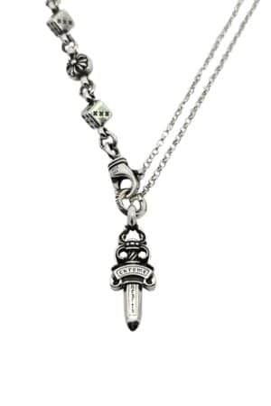 [크롬 하츠] 단검 스몰 크로스 - 체인 목걸이