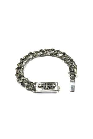 [크롬 하츠] 십자 무늬 크롬 체인 팔찌