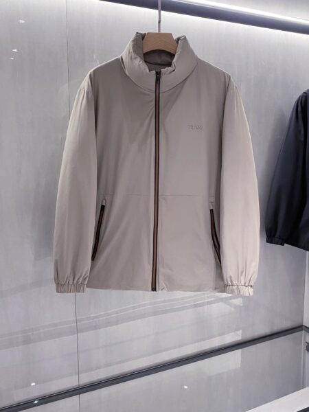 [제냐] 자수 로고 자켓 (2 COLORS)