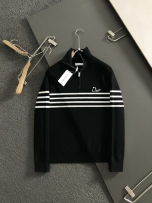 [디올] 스트라이프 하프집업 스웨터 (2 COLORS)