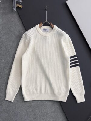 [톰브라운] 4-바  캐시미어 크루넥 스웨터 (2 COLORS)