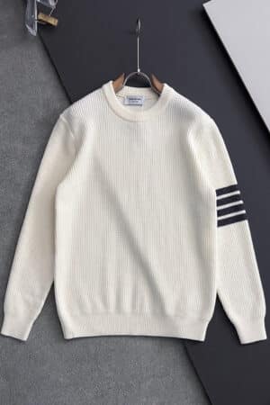 [톰브라운] 4-바  캐시미어 크루넥 스웨터 (2 COLORS)