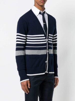 [톰브라운] 캐시미어 스위머 인타르시아 브이넥 가디건 (3 COLORS)