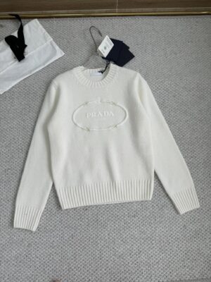 [프라다] 울 캐시미어 크루넥 스웨터