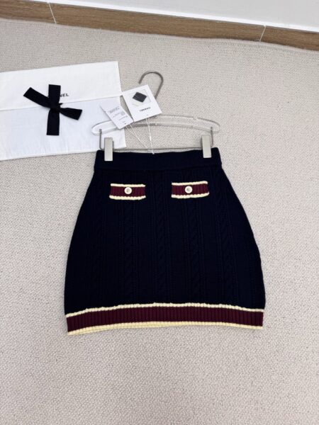 [샤넬] 캐시미어 숏 스커트 (2 COLORS)