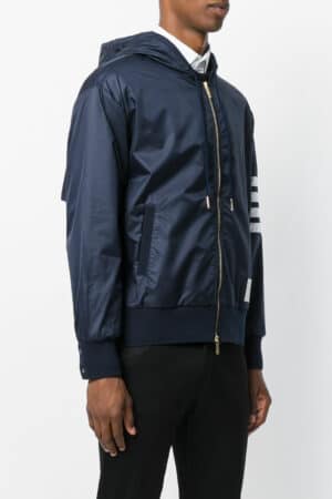 [톰브라운] 4-바 나일론 집업 후디 자켓 (2 COLORS)