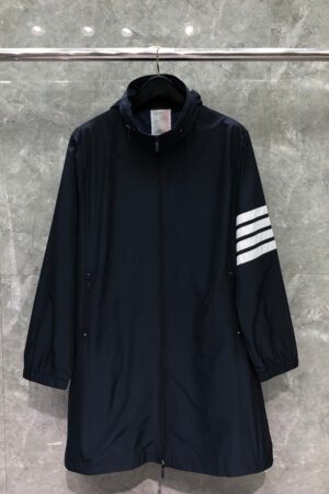 [톰브라운] 4-바 센터백 바람막이 후드 코트