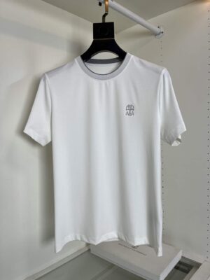 [브루넬로 쿠치넬리] 로고 코튼 크루넥 티셔츠 ( 2 COLORS)