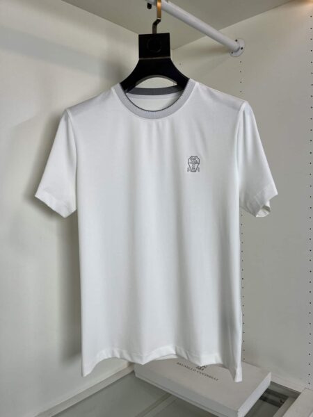 [브루넬로 쿠치넬리] 로고 코튼 크루넥 티셔츠 ( 2 COLORS)