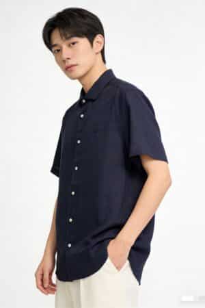 [로로피아나] 린넨 비즈니스 캐주얼 셔츠 (2 COLORS)