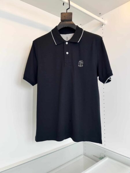 [브루넬로 쿠치넬리] 로고 코튼 피케 폴로 셔츠 (5 COLORS)