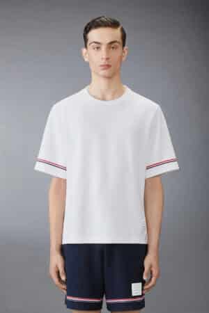 [톰브라운]  RWB 스트라이프 티셔츠 (3 COLORS)