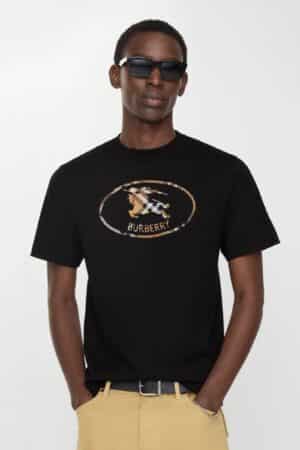 [버버리] 체크 나이트 스탬프 코튼 티셔츠 81234361(2 COLORS)