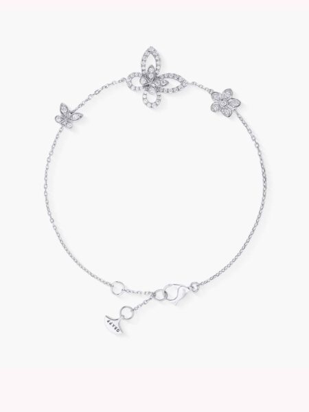 [그라프] 버터플라이 실루엣 다이아몬드 미니 브레이슬릿 RGB466