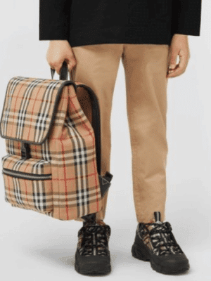 [버버리] 빈티지 체크 백팩 80541201