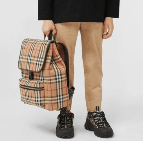 [버버리] 빈티지 체크 백팩 80541201