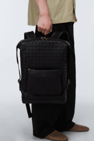 [보테가베네타] 인트레치아토 레더 백팩 653118