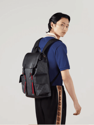 [구찌] GG 블랙 라지 백팩 495563