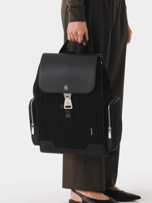 [리모와] 네버 스틸 캔버스 플랩 백팩 라지 블랙 52500006