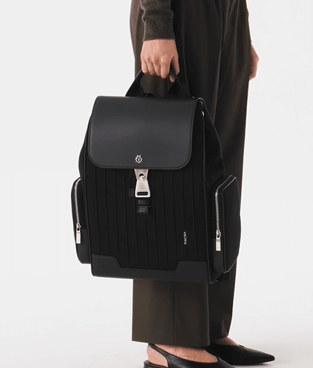 [리모와] 네버 스틸 캔버스 플랩 백팩 라지 블랙 52500006