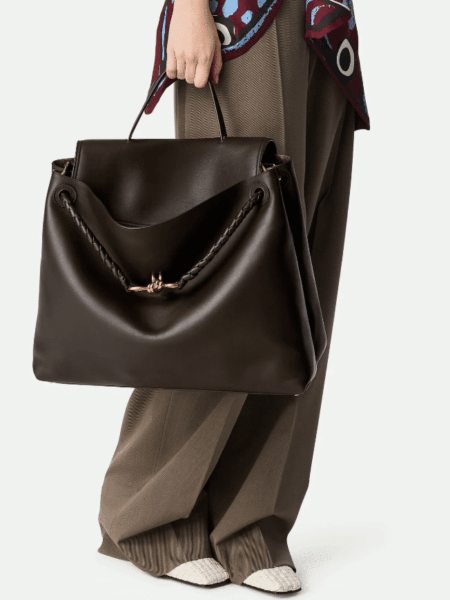 [보테가베네타] 차오차오 토트백 라지 브라운 826195