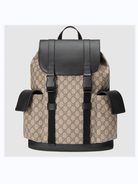 [구찌] GG 수프림 캔버스 투포켓 백팩 450958