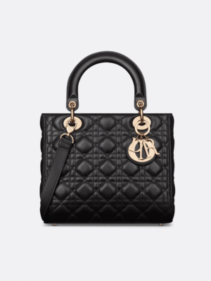 [디올] 레이디 미디엄 백 블랙 M0565ONGE