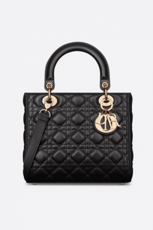 [디올] 레이디 미디엄 백 블랙 M0565ONGE
