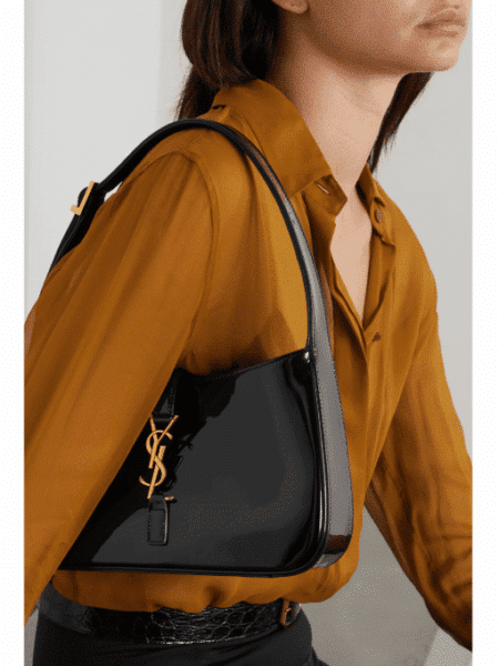 [생로랑] 페이턴트 가죽 le 5 à 7 호보백  657228