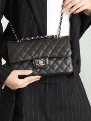 [베트남 출고] 샤넬 클래식백(스몰) 블랙 캐비어 은장 A01113