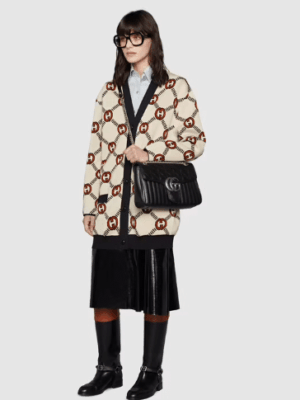 [구찌] GG 마몽 마틀라세 숄더백 미디움 443496