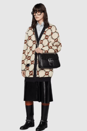 [구찌] GG 마몽 마틀라세 숄더백 미디움 443496