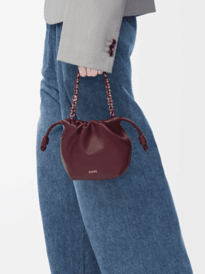 [로에베] 미니 플라멩코 펄스 나파 램스킨 A914CBPX03