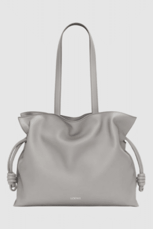 [로에베] 라지 플라멩코 클러치 나파 카프스킨 그레이 A411FL1X18-1150