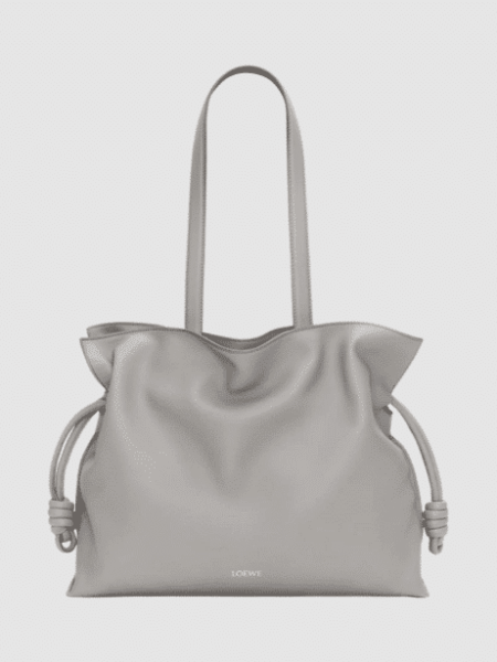 [로에베] 라지 플라멩코 클러치 나파 카프스킨 그레이 A411FL1X18-1150