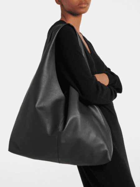 [더 로우] 빈들 미디엄 가죽 토트백