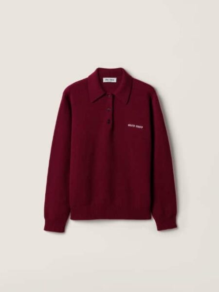 [미우미우] 캐시미어 폴로 스웨터 MMLB71_17SA_F0399_S_OOO