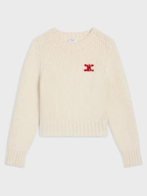 [셀린느] 캐시미어 & 실크 크루넥 스웨터 RY0JL0899.01OW