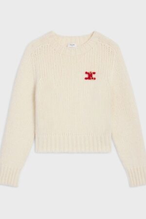 [셀린느] 캐시미어 & 실크 크루넥 스웨터 RY0JL0899.01OW